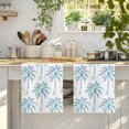 thumbnail image 4 of Teal Palm Tree Kitchen Towels Set of 3, Tropical Summer Botanical Forest Modern Absorbent Dish Towels for Kitchen, Microfiber Hand Towel, Quick Drying Tea Towel for Cleaning Decorative Dishcloths, 4 of 7