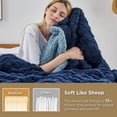 thumbnail image 3 of Manta de cama Sherpa para sofá, sofá, suave y acogedora, 3 of 6