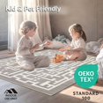 thumbnail image 4 of ODIKA 4'x6' Machine Washable Non-Slip Area Rug, Stylish Profile Contemporary Cutout High Traffic Rug, Gray, 136741, 4 of 7