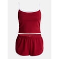 thumbnail image 5 of No Boundaries Sports Tank Top and Shorts Sleep Set, 2-Piece, Women's XS-XXL, 5 of 5