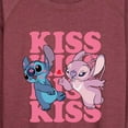 thumbnail image 3 of Lilo & Stitch - Kiss Logo - Women's Lightweight French Terry Long Sleeve Shirt, 3 of 5