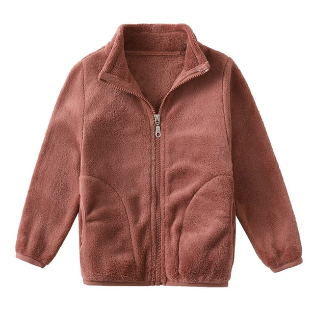 Abrigo De Invierno Para Niños Pequeños Chaquetas Con Cremallera Para Niños Y Niñas Color Sólido Para Bebés Ropa De Abrigo Con Bolsillo Para Mantener El Calor Odeerbi LM103-9519