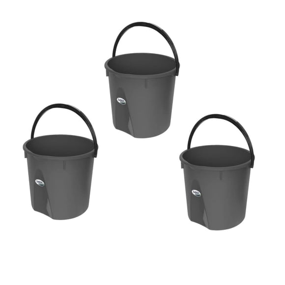 Sablon 3 Pack Cubeta Rígida 13L Color Gris
