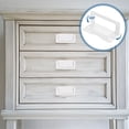 thumbnail image 4 of Recessed Pull Door Handle, 2 Pack Invisible Flush Pull Handle with Screw for Cabinet Door Toolbox Container Home, White, 4 of 7