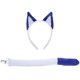 thumbnail image 1 of 2pcs Dog Ear Headband Tail Set Cute Blue Cartoon Animal Ears Headband For Women And Girls For Cosplay Costume And Dress-Up Halloween Party Accessories, 1 of 5