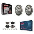 thumbnail image 1 of Transit Auto Rear Coated Disc Brake Rotors and Ceramic Pads Kit for Car 2012 BMW X3 From 10 11 KGC-101752, 1 of 11
