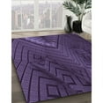 thumbnail image 2 of Ahgly Company Indoor Square Patterned Dark Purple Area Rugs, 8' Square, 2 of 6