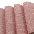 thumbnail image 3 of Unique Bargains 4 Pcs Diamond Pattern Polyester Heat Resistant Washable Placemats Red, 3 of 6