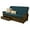 Blue, variant on Bowery Hill Wood Queen Size Storage Futon Frame in Rustic Walnut