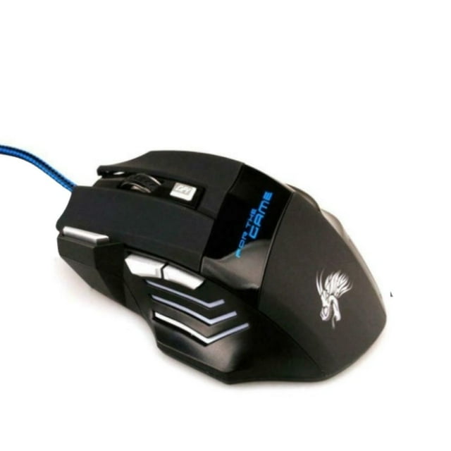 Mouse gamer 7 botones DPIS Gadgets and Fun Mouse para gaming con luces