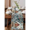 thumbnail image 4 of Christmas Birds Burlap-Cotton Table Runner 72 Inches Long,Xmas Winter Snowflake Berry Farmhouse Table Runners,Outdoor Dining Tablecloths Decor for Baby Shower Party Wedding 13x72, 4 of 9