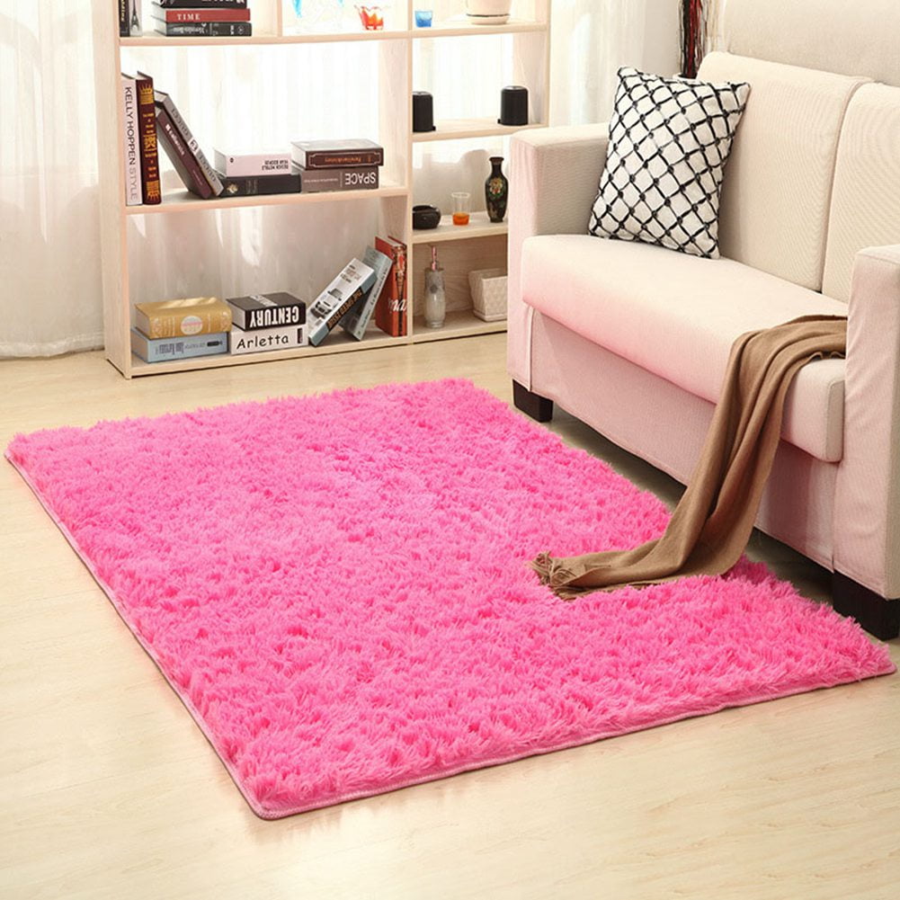Living Room Rug Fluffy Bedroom Area Rugs Super Soft Girls Bedroom Mat