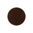 thumbnail image 6 of Unique Loom Solid Shag Collection Area Rug (3' 1" Round Chocolate Brown), 6 of 7