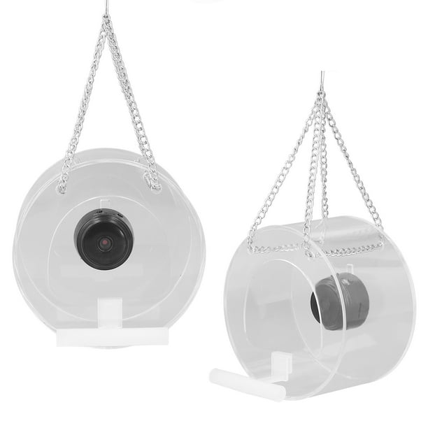 Hanging Bird Feeder, Camera Real Time Monitoring Easy Filling Outdoor