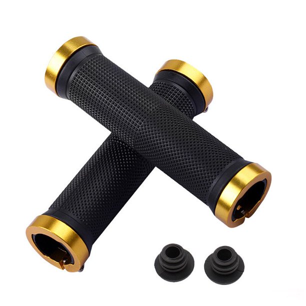 Empuñaduras de bicicleta de esponja ROCKBROS, empuñadura de silicona antideslizante de aleación 3D, manillar de ciclismo ultraligero Bilateral, accesorios de bicicleta Tan Jianjun unisex