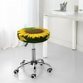 thumbnail image 7 of Goofa Sunflower3 Printed Stool Covers Round, Waterproof Round Bar Stool Covers Anti-Slip Round Bar Stool Seat Cover with Elastic Bands Durable -14 inch, 7 of 7