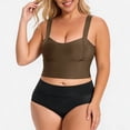 thumbnail image 3 of SPZTSX Plus Size Support Wireless Bras for Women Longline Wide Strap Breathable Comfort Seamless Everyday Sports Underwear, 3 of 8