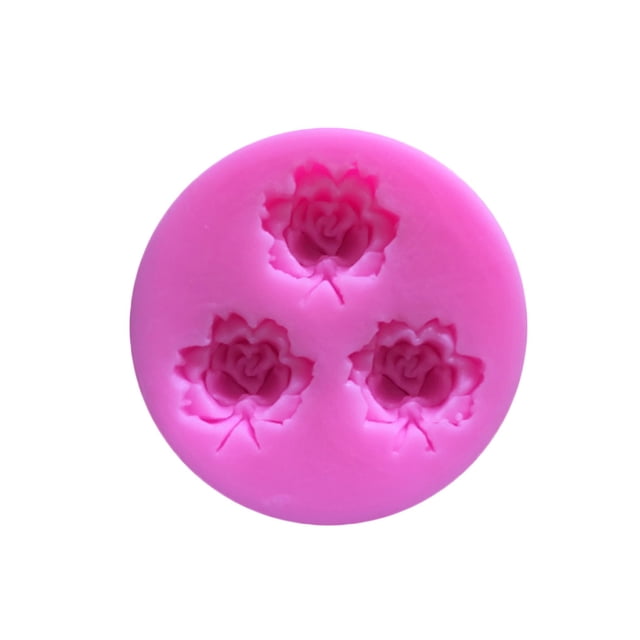 Moyic Molde de patrón de flor de rosa 3D, moldes de silicona para galletas, arcilla, Chocolate, molde de decoración hecho a mano, herramientas de Herramientas y accesorios para hornear Moyic JJ25716-00B