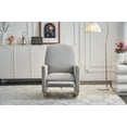thumbnail image 2 of Cotton Linen Fabric Nursery Rocking Chair With Adjustable Footrest, 2 of 18
