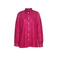 thumbnail image 1 of Sunloudy Women Button Down Shirts, Sequin Long Sleeve Solid Color Oversized Lapel Single-breasted Tops, 1 of 7