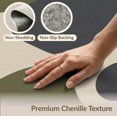 thumbnail image 6 of ODIKA 4'x6' Washable Area Rug Pet Friendly, Non-Shedding Olive Navy Fluid Abstract Design Elegant Geometric Flow with Contemporary Feel for Bedroom, Reading Nook, 6 of 7