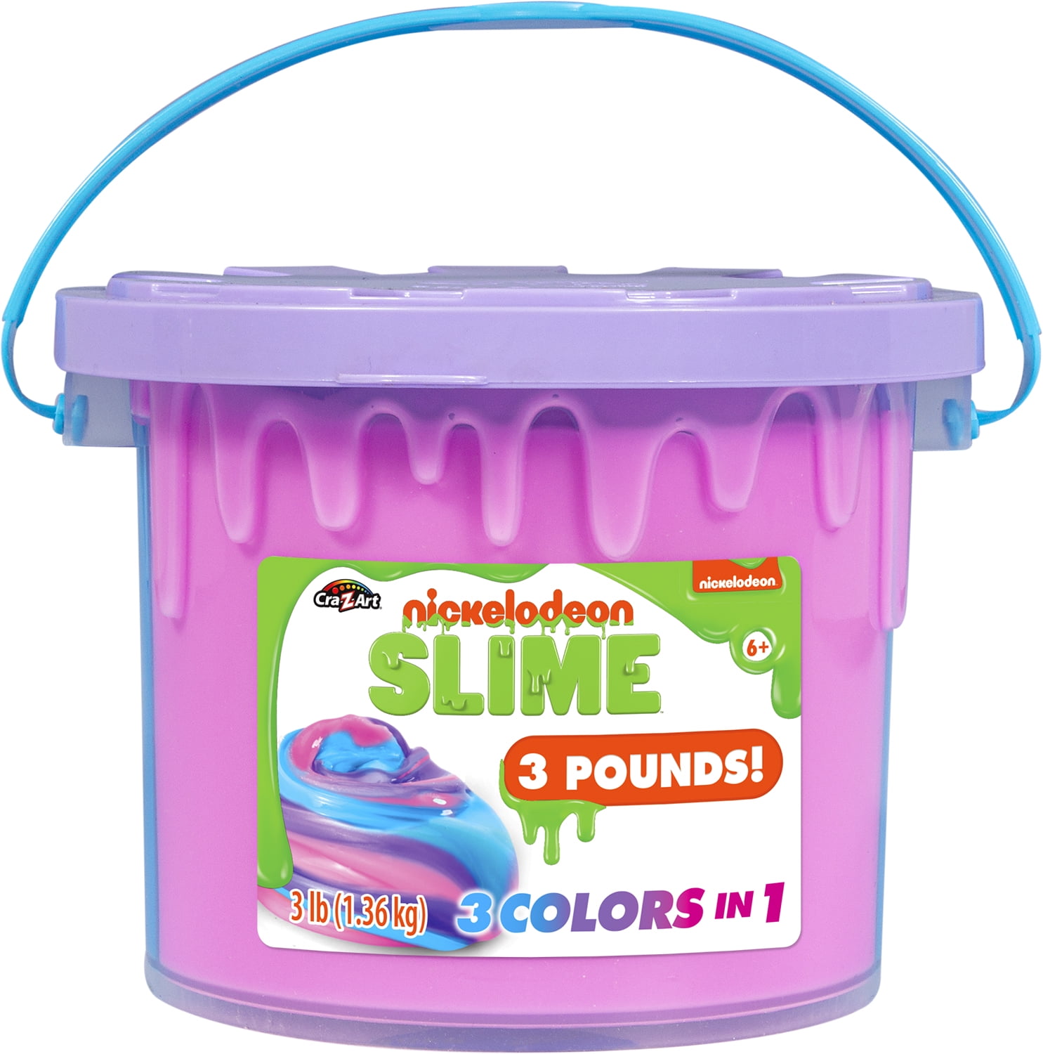 Nickelodeon Tri Color Slime Bucket By Cra Z Art Colors May