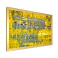 thumbnail image 2 of Designart 'Grey Meets Yellow Abstract Art I' Modern Framed Art Print, 2 of 4