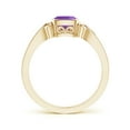 thumbnail image 2 of ANGARA Natural 0.6 Ct. Amethyst Solitaire Ring in 14K Yellow Gold for Women (Ring Size: 3.5), 2 of 9