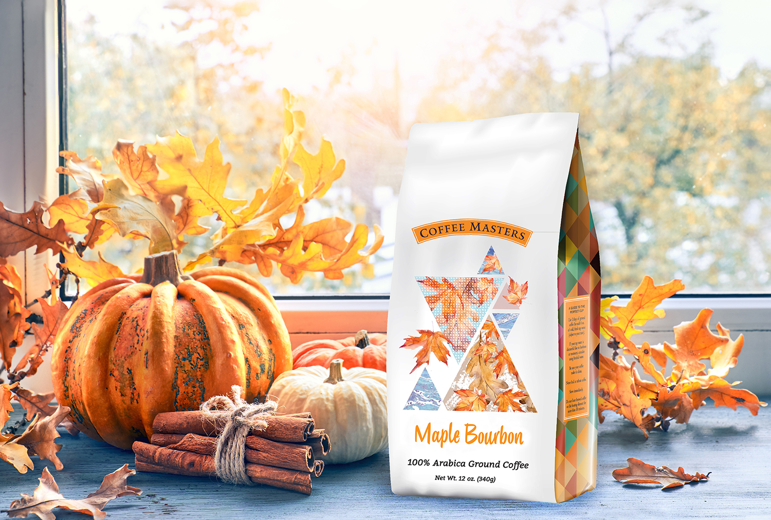 Maple Bourbon and Caramel Bourbon Pecan Ground Coffee (2 Pack)