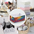 thumbnail image 4 of Foldable Fabric Storage Bin Home Cubes Clothing Organizer Bins Large Collapsible Box Basket for Home Organizer Vibrant Colorful Tie-dye Pattern, 4 of 7
