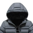 thumbnail image 5 of Mens Winter Warm Jackets Running Lightweight Insulated Coat Puffer Jacket with Hood Travel Hiking Cycling Khaki M, 5 of 5