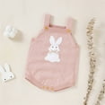 thumbnail image 5 of Generic Kids Girls Knitted Coat Baby Knit Romper Cotton Sleeveless Boy Girl Rabbit Sweater Clothes Baby Bodysuit Fall Winter Clothes 0-18 Months(Pink,6-9 Months), 5 of 9