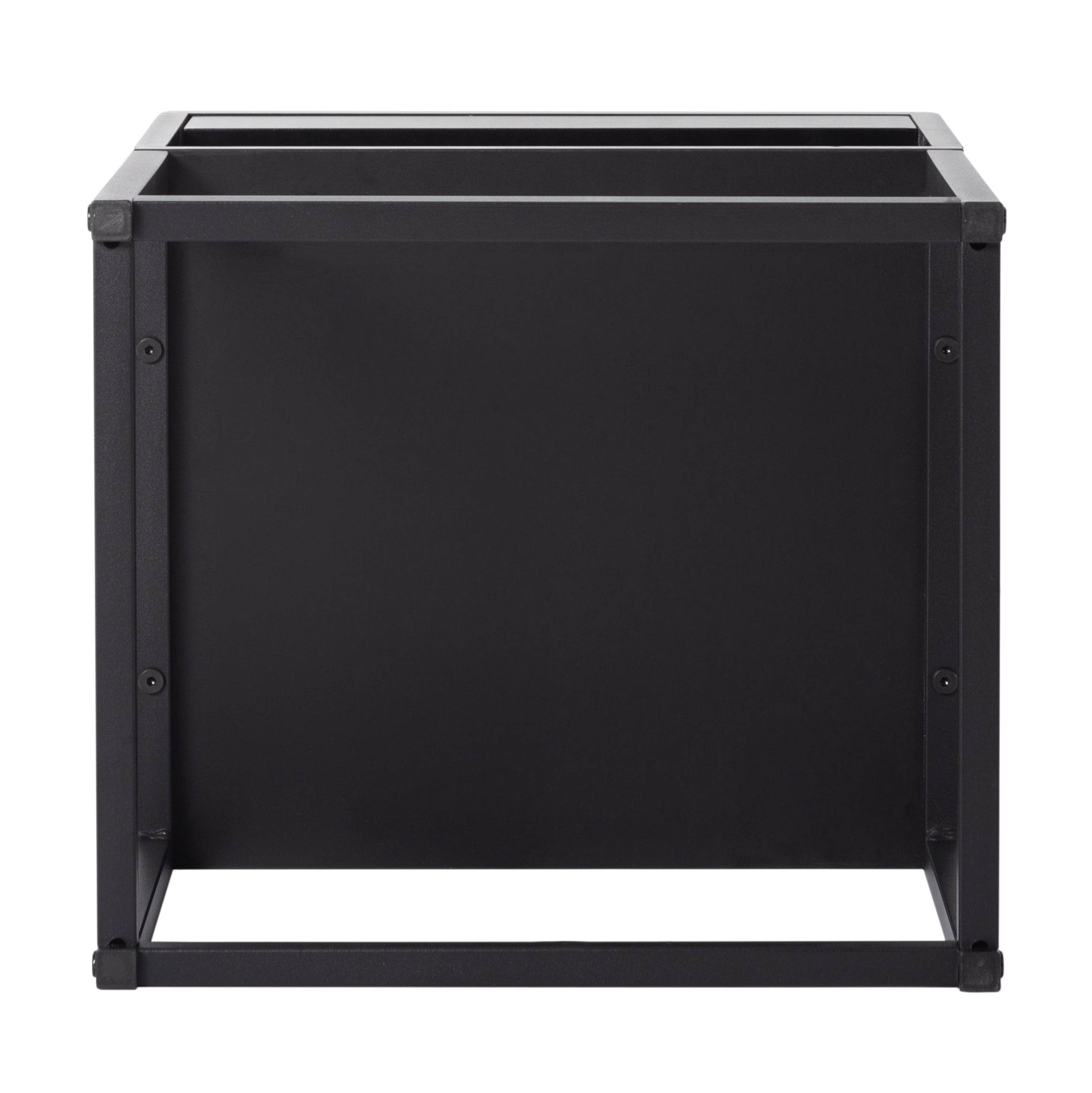 Gewnee 15.91"Small Nightstand with Drawer and Storage Shelf,MDF Wood Side Table with Metal Legs for Small Spaces,End Table for Bedroom,Living Room,Office.Black