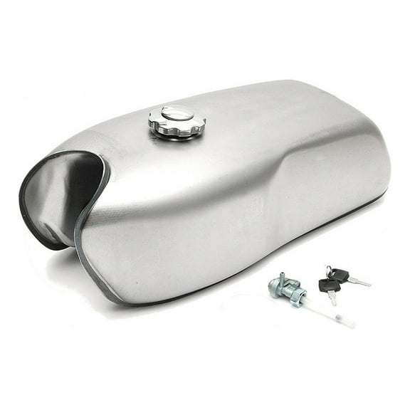 Universal Motorcycle Fuel Tank 9l Chrome