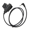 thumbnail image 2 of Adaptador de auriculares U94 PTT, Cable conector de auriculares con Clip trasero de 90cm para Walkie Talkies de doble canal Xiaomi, 2 of 9