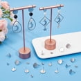 thumbnail image 4 of 1 Box 36Pcs 3 Size Flat Round Earring Posts Silver Stud Earring Findings Hypoallergenic Stainless Steel Ear Studs with Butterfly Ear Back Blank Earring Posts for Jewelry Making Supplies DIY Silver, 4 of 6