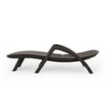 thumbnail image 5 of Noble House Waverly Outdoor Faux Wicker Chaise Lounges (Set of 2) Dark Brown, 5 of 8