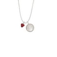 thumbnail image 2 of Delight Jewelry Silvertone Mini Red Enamel Strawberry To the World You are a Mother Locket Necklace, 2 of 4
