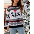 thumbnail image 3 of Sweaters for Women Trendy Ugly Christmas Sweater Crewneck Long Sleeve Knitted Pullover Sweaters Shermie, 3 of 6