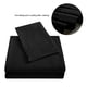 thumbnail image 3 of Juego de cama de lujo TWIN en color negro con sábanas y cubrecamas suaves de 3 piezas con bolsillos profundos para una comodidad suprema, 3 of 8