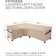 thumbnail image 2 of L Shaped Sectional Sofa 85''L x 106''L x 34''D x 31''/26''H Cover Waterproof Patio Furniture Cover Sectional Couch Cover Left-Facing Windproof, Waterproof, UV-Resistant, 2 of 6