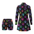 thumbnail image 4 of KEIAHUAN Rainbow Paw Print Golf Dress for Women with Shorts and Pockets, 4 of 7