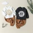 thumbnail image 6 of Otqutp Baby Birthday Clothes Set Kids Outfit Soft Cotton Warm Crewneck Long Sleeved Round Neck Floral Suit Clothes Set for Boys Girls Cute 2024 Fall Outfits, 6 of 6