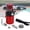 Red, variant on Car Oil Catch Can Kit Universal 350ML Aluminum Baffled Oil Reservoir Tank with Breather Hose