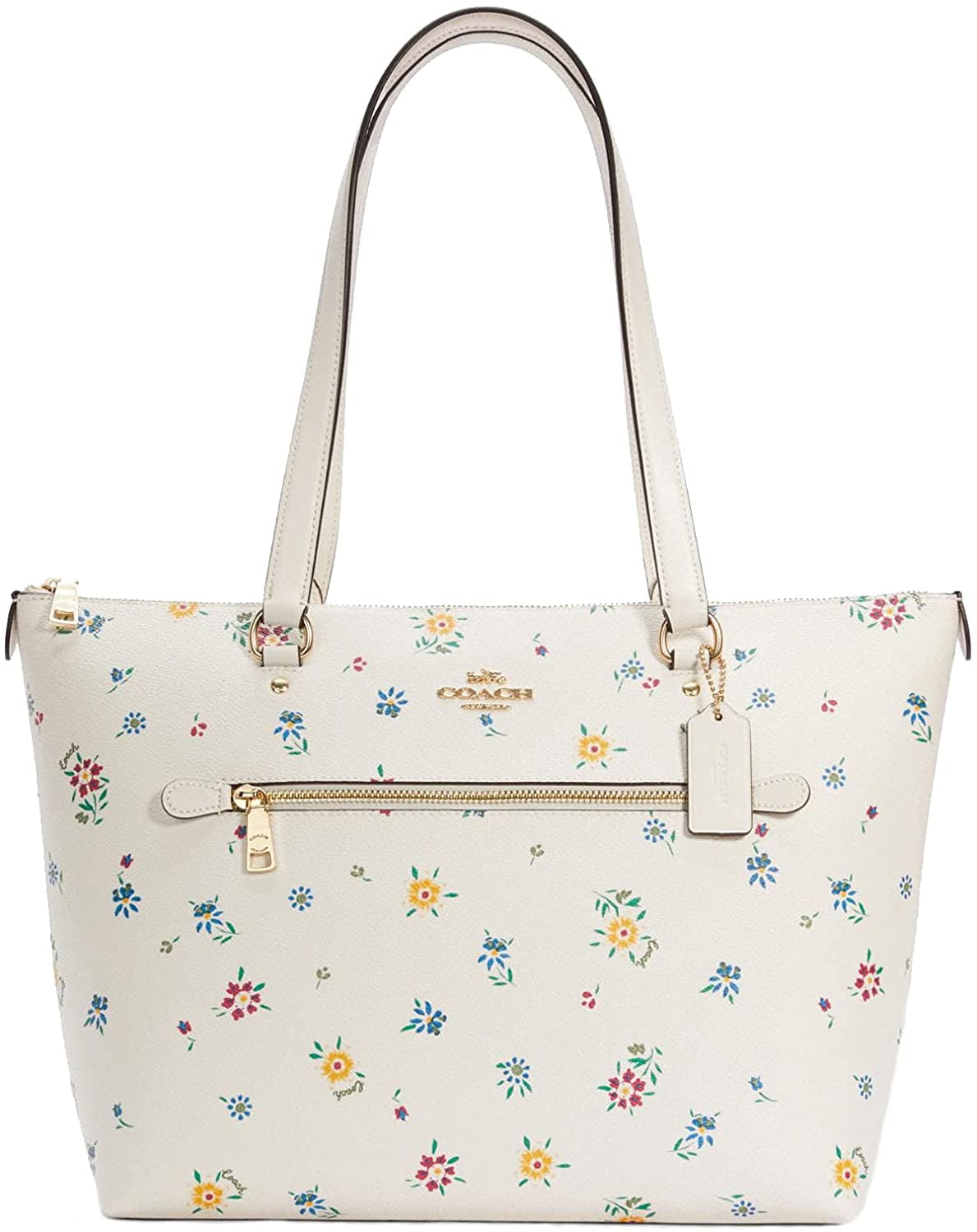 Floral Tote Bag - Flower, Wildflower, Canvas Tote Bag with Zipper