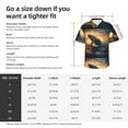thumbnail image 6 of Lsque Sunset Ocean Whale pattern Hawaiian Shirt for Men, Unisex Summer Beach Casual Short Sleeve Button Down Shirts-3X-Large, 6 of 9