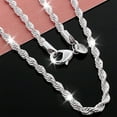 thumbnail image 7 of Staron 16-30Inch 925 Silver Rope Chain, 4mm Necklace for Women Men High Decoration, Fashion Jewelry Accessory, 7 of 7