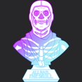 thumbnail image 2 of Women's Fortnite Skull Trooper All Hail Glow Racerback Tank Top Black Heather X Large, 2 of 4