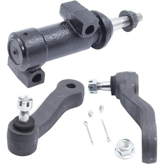 Hex Autoparts 3pc Steering 4-Groove Pitman Idler Arm Bracket for Cadillac Escalade Chevy Silverado GMC Yukon Sierra 1500