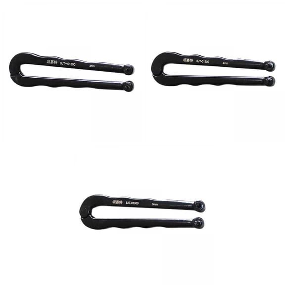 Pitycbo 3 Pieces Steel Adjustable Face Spanner Wrench Pin Plier Round Nut 3mm